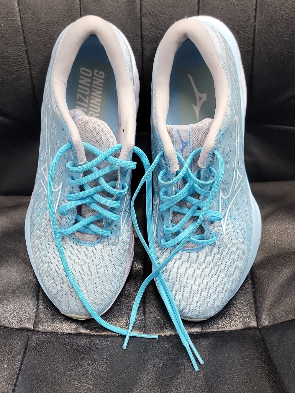 Mizuno Women's Sky Blue Lace-Up Running Trainers